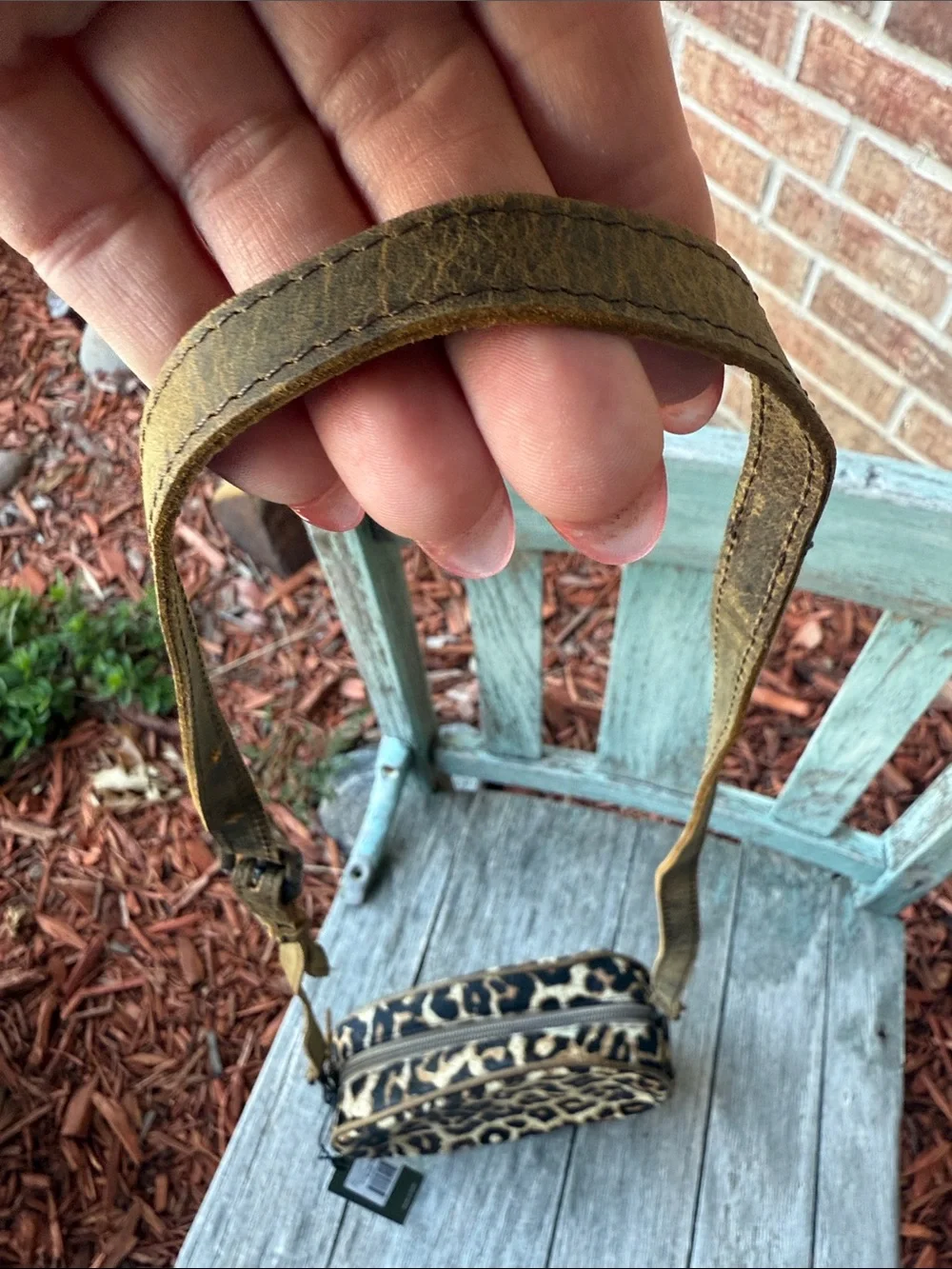 Myra Bag Paradigm Shift Swing Leopard Print Crossbody Bag - Faux Haircalf - Picture 10 of 11